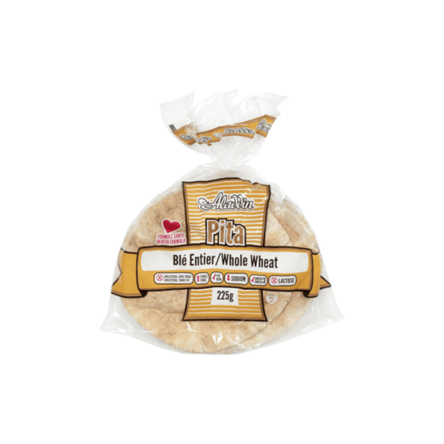 whole wheat pita bread 7in Aladdin Aubut (13269)