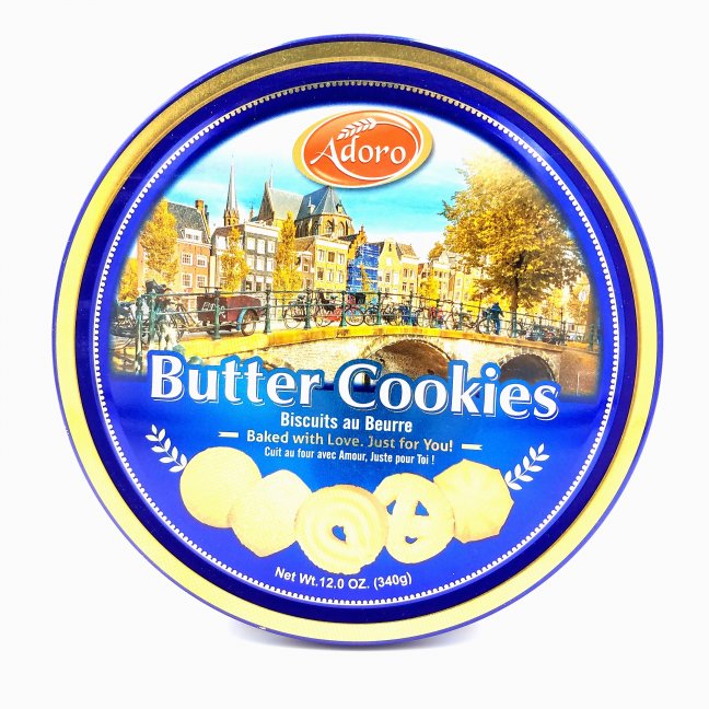 BOITE MÉTALLIQUE GATEAUX Kjeldsens "Butter Cookies". Année 2005. EUR 22