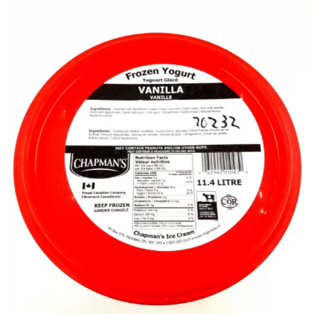 Vanilla frozen yogurt Chapman's Aubut (8902)