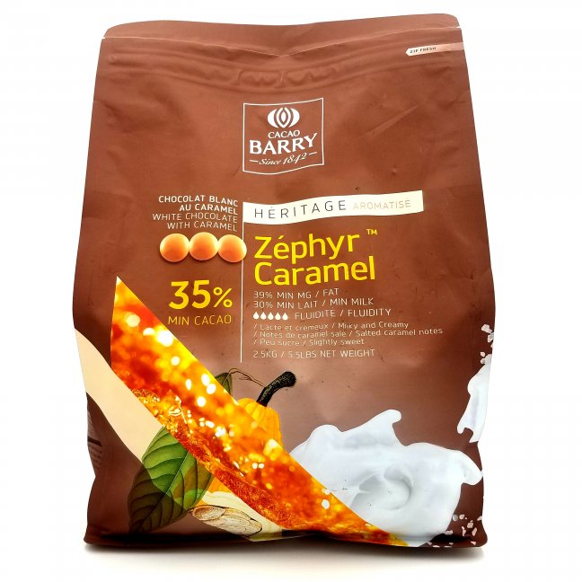 シナリー　W6、HS _CHOCOLATE_様 White chocolate with caramel zéphir - Barry | Aubut (5432)