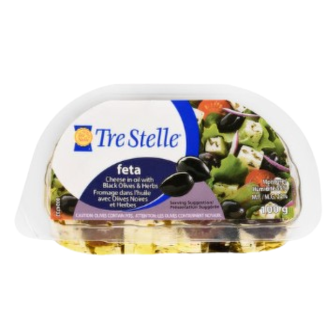 Feta cube black olives cheese Apetina Aubut (925)