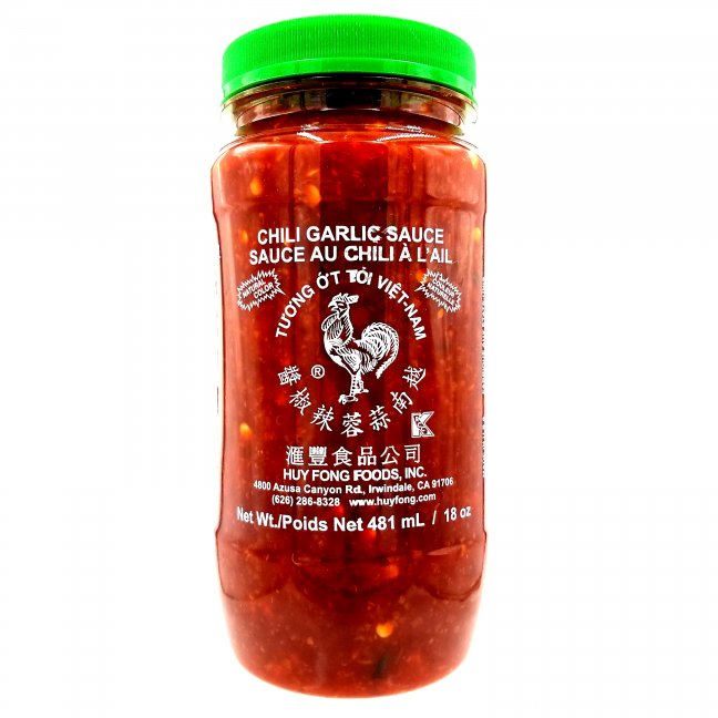 GARLIC CHILI SAUCE Huy Fong Aubut (3480)