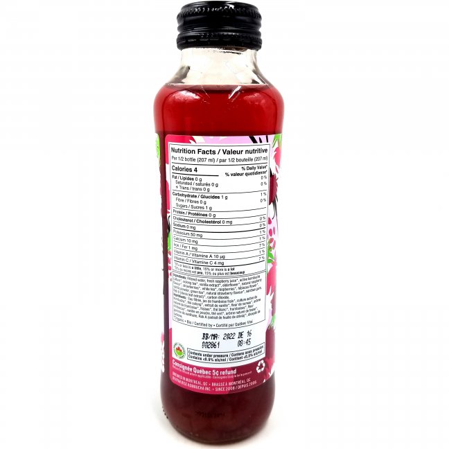 Organic raspberry and vanilla kombucha [btl+dep] - Rise | Aubut (507)