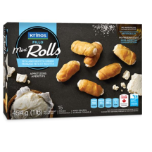 Krinos Fillo Frozen feta and ricotta mini rolls