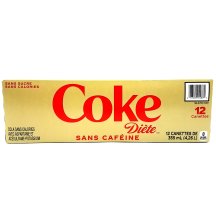 Coke diète Caffeine free diet coke [can+dep]