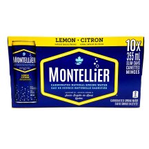 Montellier citron Carbonated natural spring water lemon flavor [can+dep]