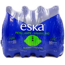 Eska Carbonated spring water lime flavor [btl+dep]