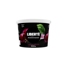Liberté Black cherry mediterranean yogourt 9%