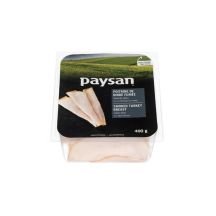 Paysan Poitrine de dinde fumée tranchée mince