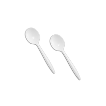 Table Accents White PP soup spoon
