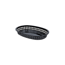Sagetra Black Oval plastic basket