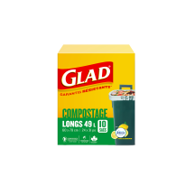 Glad 24x31in compostable garbage bag