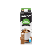 Natrel Half and half 10% organic coffee cream
