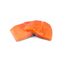 Aubut Fresh salmon fillet with skin