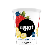 Liberté 5% Strawberry-banana Greek yogurt