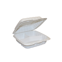 Table Accents 3663135 Contenant PPRM à rabat 3comp 9x9x3po