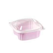 Talthi Pink plastic container and lid 555ml