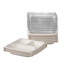 7 compart. ivory tray with plastic cover 475ml image #14115