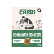 Carbs Rosemary & Thyme Sourdough Crackers