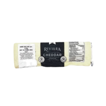Riviera Fromage cheddar doux blanc [env. 0.375kg]