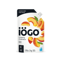 Iogo Creamy peach yogurt 1.5%