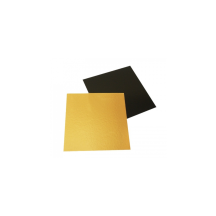 Florisec Square golden/black cake board 9nch