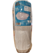 14oz/425ml white container + round lid image #15554