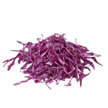  Shredded red cabbage