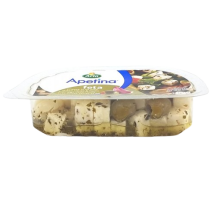 Feta cube green olives cheese image #16455
