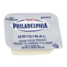 Philadelphia Cream cheese in portion