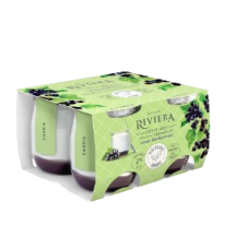 Riviera Organic blackcurrant yogourt 3.2%