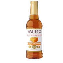 Matteo's Salted caramel coffee syrup