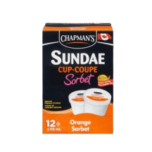 Chapman's Sundae coupe sorbet à l'orange
