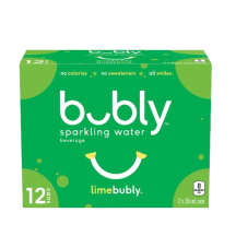 Bubly Lime sparkling water [can+dep]