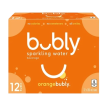 Bubly Orange sparkling water [can+dep]