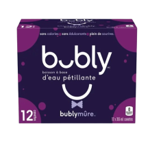 Bubly Blackberry sparkling water [can+dep]