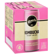 Remedy Rasberry limonade organic kombucha [can+dep]