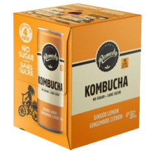 Remedy Kombucha bio gingembre et citron [can+dep]