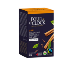 Four O Clock Organic decef green tean chai