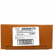 Blueberry jam portion image #17163