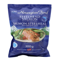 Dom Saumon Steelhead portions avec peau surgelé