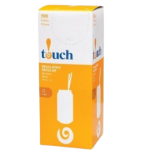 Touch 920379 8in regular white PP straw