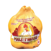 Poulet d'amours et fils Frozen Cornish hen utility