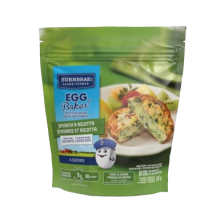 Burnbrae EGG Bakes Quiches épinards et ricotta surgelé