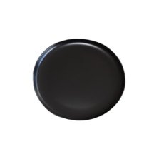 Terra Round black plate 7.25in