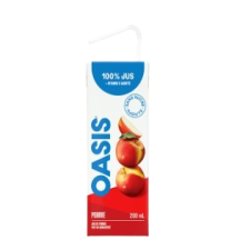 Oasis Clear apple juice.