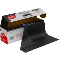 Neatiffy Biodegradable black plastic tablecloth 54x108inch