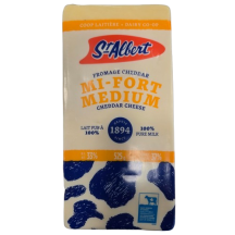 St-Albert Fromage cheddar mi-fort blanc
