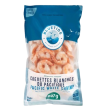 Blue Tide Frozen white cooked shrimp 26/30 PDT On