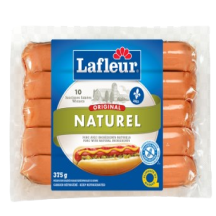 Lafleur Saucisses fumées naturel sans gluten